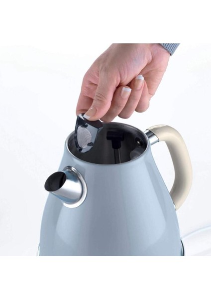 Vintage 2869 Çelik Kettle Mavi ve Beyaz, Şık ve Dayanıklı Ev Gereçleri fırsatları