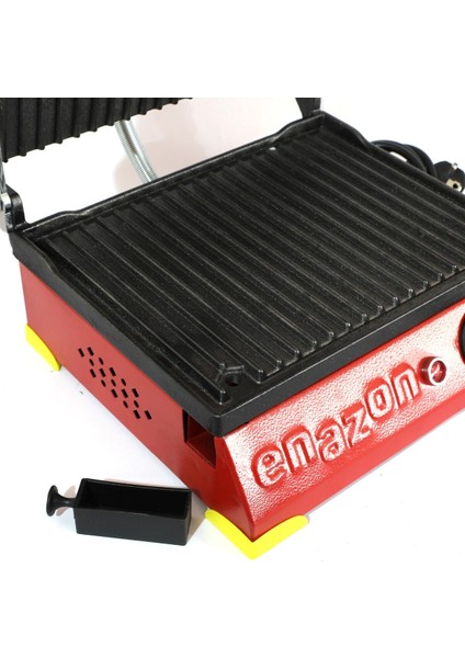 8 Dilim Demir Döküm Tost Makinesi, Kırmızı-Sarı, Endüstriyel Kalite fırsatları