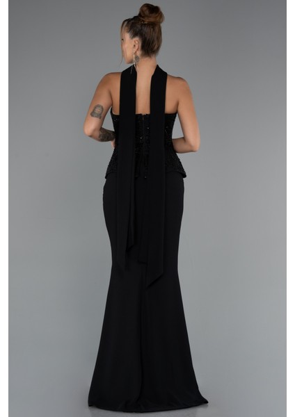 Pullu Straplez Peplum Kesim Uzun Abiye Elbise ABU5320 fiyatları