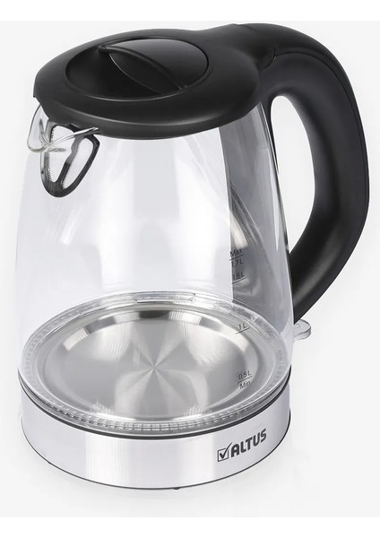 Şeffaf 1.7l Cam Kettle Beyaz, Şık ve Kullanışlı Mutfak Gereci