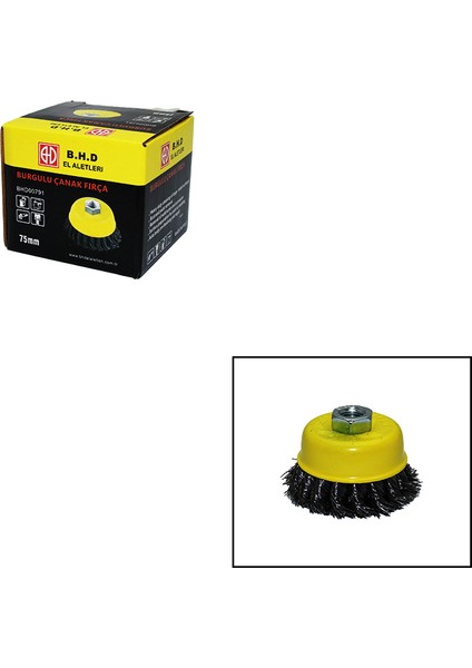 75MM Burgulu Çanak Fırça (4989)