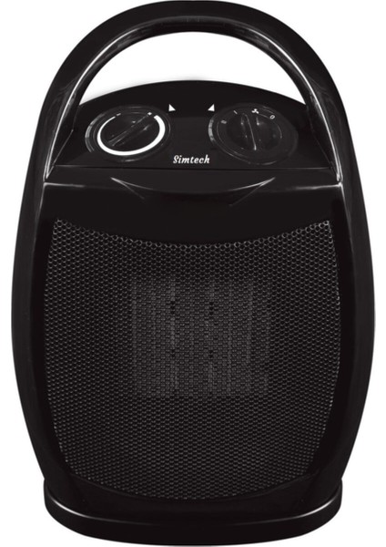 Seramik Fanlı Isıtıcı Siyah, Hızlı Isıtma ve Güçlü Performans