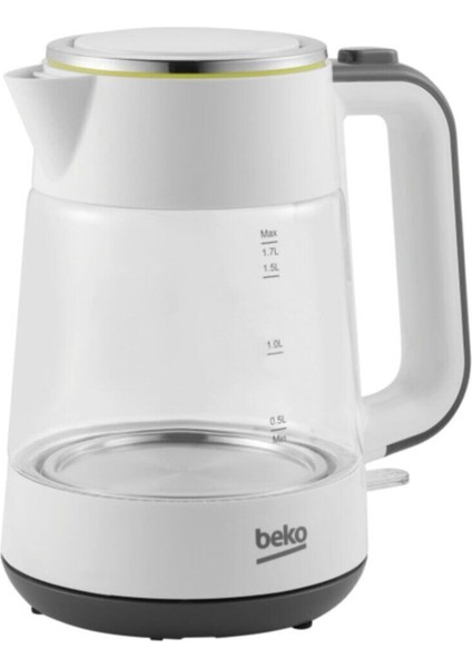 Beyaz 2200W Su Isıtıcı Kettle, Pratik ve Şık Tasarım