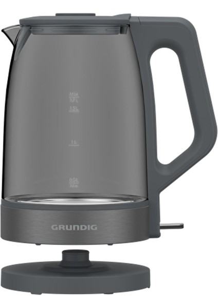 Şeffaf Cam Kettle, Işıklı, Beyaz, Kullanışlı ve Şık Tasarım