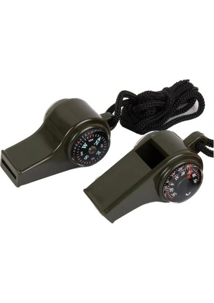 Çok Fonksiyonlu Düdük Pusula, Kamp Termometre Acil Survival Dişli Düdük - Lisinya modelleri