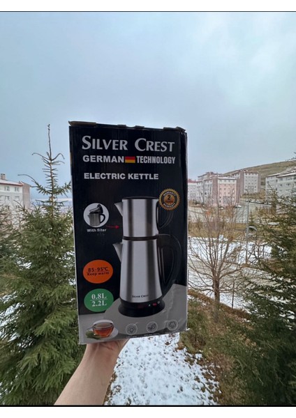 Gri Termostatlı Çaycı Kettle, Orta Seviyede Isı Tutma Fonksiyonlu fırsatları