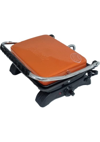 Turuncu Demir Döküm Tost Makinesi 1800W 4-6 Dilim Ev ve Sanayi Kullanımı modelleri