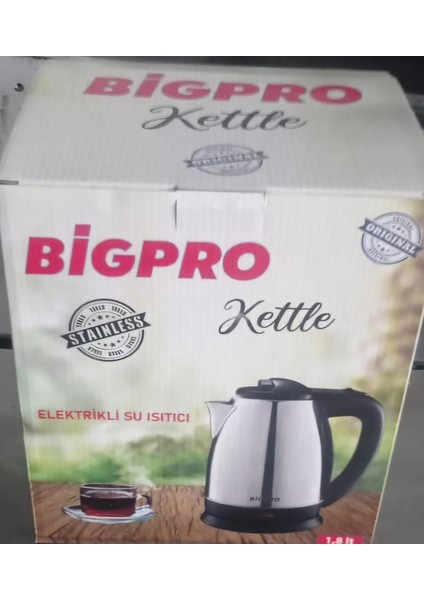 Paslanmaz Çelik 1.8 L Sıcak Su Isıtıcı, Dayanıklı ve Şık Tasarım fırsatları