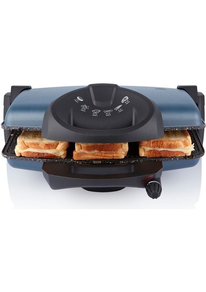 Gri Renkli Waffle ve Tost Makinesi, Pratik ve Şık Tasarım, Çok Renkli indirimleri