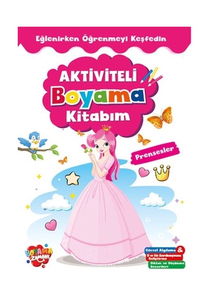 Aktiviteli Boyama Kitabı Prensesler