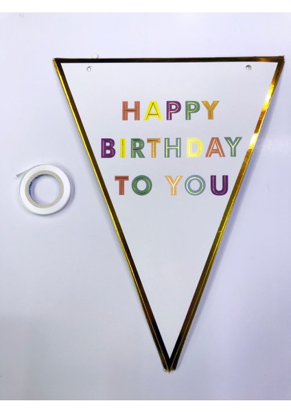 Happy Birthday To You Flama Bayrak Süs (4989)