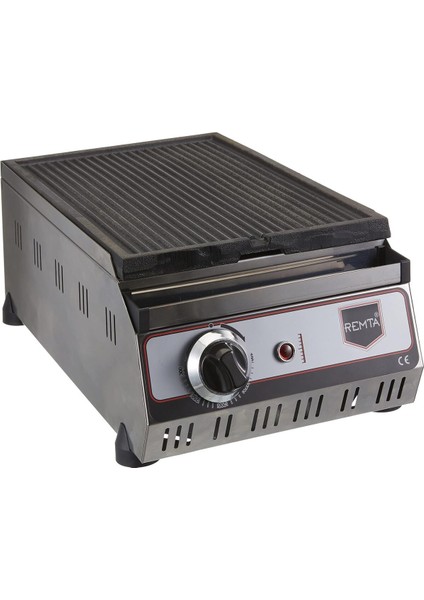 Elektrikli 30 cm Döküm Izgara, Gri Paslanmaz Çelik, Dayanıklı ve Şık Tasarım