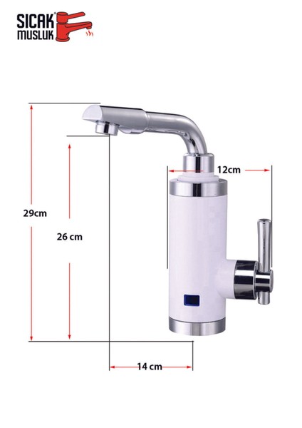 Beyaz Elektrikli Ani Su Isıtıcı, Pratik ve Hızlı Sıcak Su Sağlayıcı modelleri