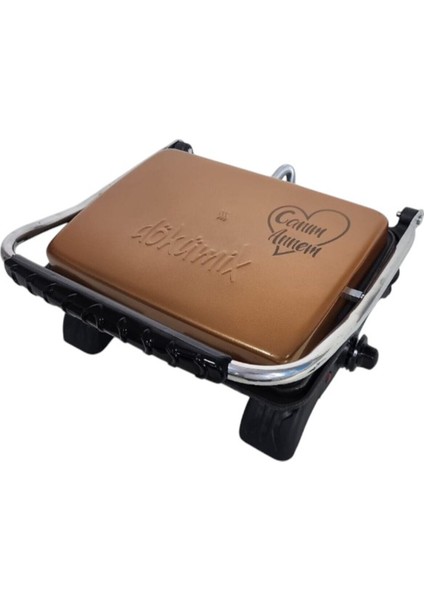 Renkli, Kaplamasız Demir Tost Makinesi ve Fırça Seti, Anneler Günü Hediye Seçeneği fiyatları