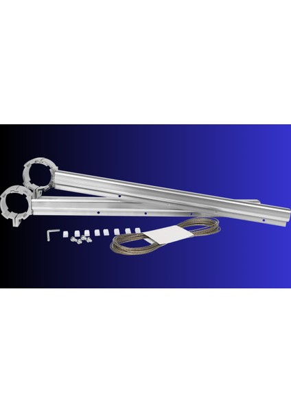 Balkon Için Yuvarlak Çamaşır Askısı, Beyaz, Dayanıklı ve Pratik Kullanım Sağlar