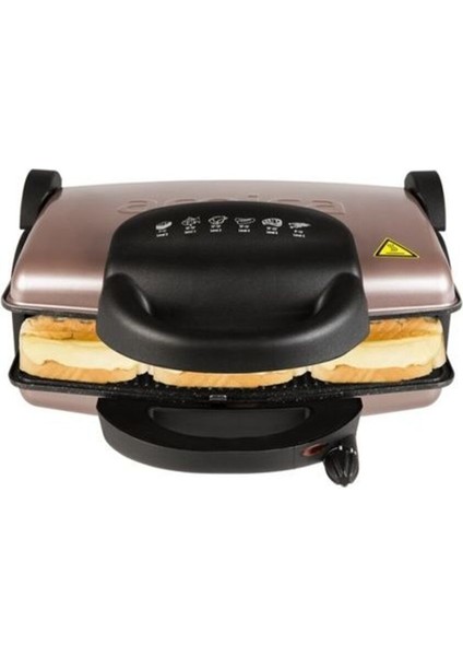 Pembe Izgara Tost Makinesi, Çift Taraflı Isıtıcı, 4000 GH26112, Ayvalık Renkli modelleri