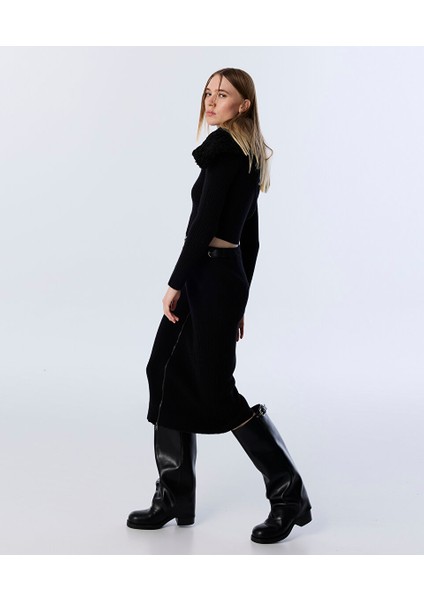 Çift Kemerli Triko Etek TW6250004057001 indirimleri