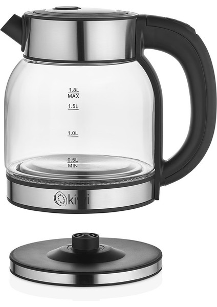 Cam ve Çelik Tabanlı Şık Su Isıtıcısı, Dayanıklı ve Modern Tasarım fırsatları