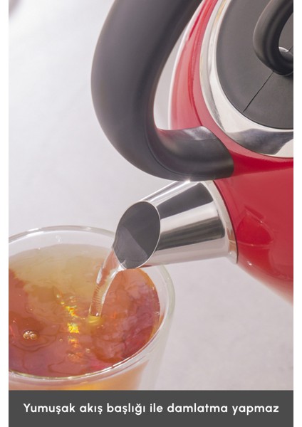 Kırmızı Retro Su Isıtıcısı 2200W, Şık ve Pratik Tasarım fırsatları