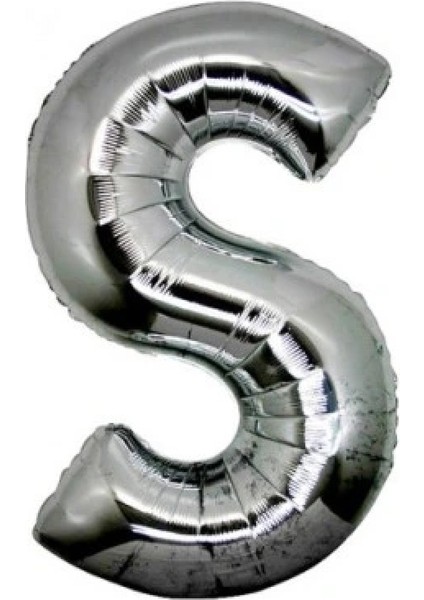 Gümüş Rengi Folyo Harf Balon 1 Metre
