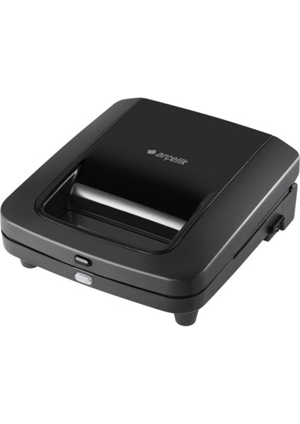 Mini Tost ve Waffle Makinesi, Siyah, Pratik ve Lezzetli Atıştırmalıklar Için