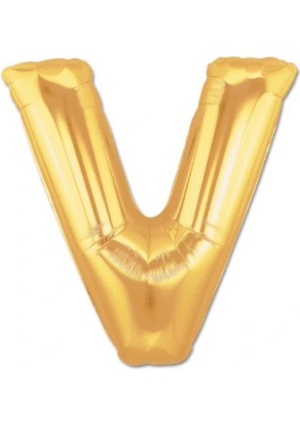 Altın Sarısı Folyo Harf Balon 1 Metre