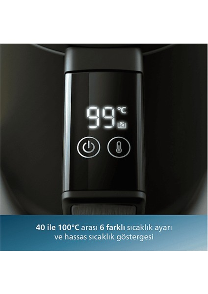 7000 Serisi Çift Yalıtımlı 1,7 Lt Su Isıtıcı, Yaylı Kapak, Hızlı Kaynatma, Siyah fiyatları