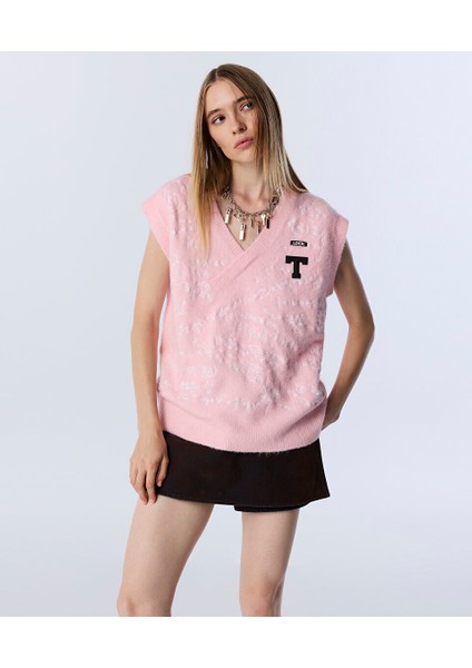 Slogan Nakışlı Patch'li Süveter TW6250050275033 modelleri