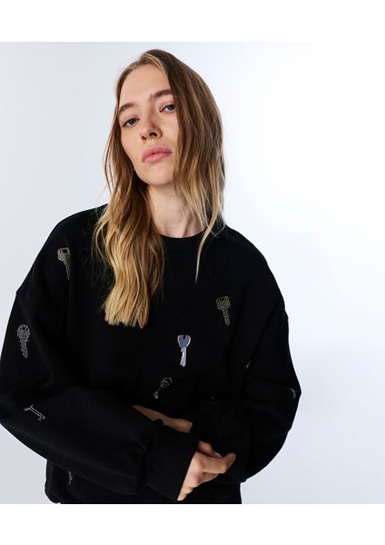 Hotfıx Baskılı Sweatshırt TW6250091057001 fiyatları