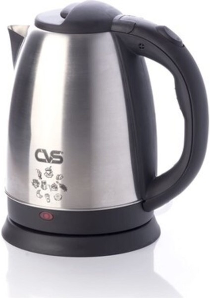 Burgaz Çelik Su Isıtıcı Kettle 1.8l, Beyaz, Dayanıklı ve Şık Tasarım
