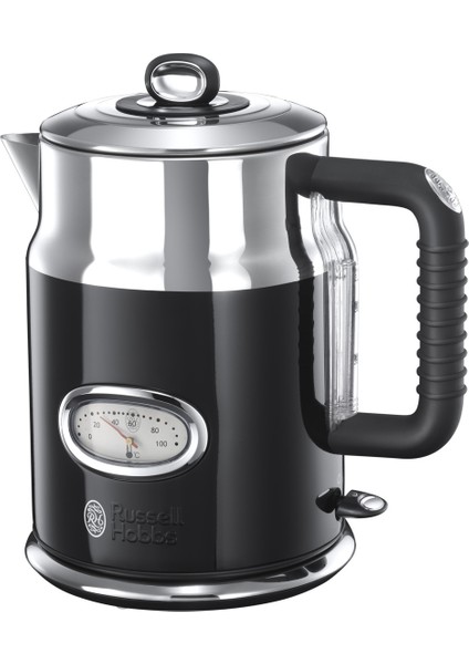 Retro 2.4kw Siyah Su Isıtıcı, Şık ve Kullanışlı Tasarım