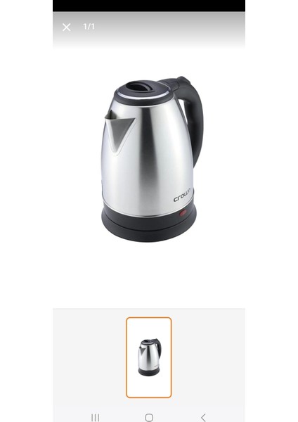 Crowon Çelik Ketil, Dayanıklı ve Şık Metal Tasarım, Yüksek Kalite, Modern Görünümlü Ürün