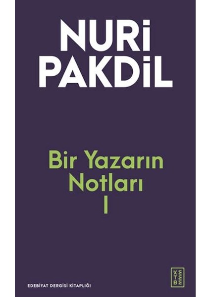 Bir Yazarın Notları I