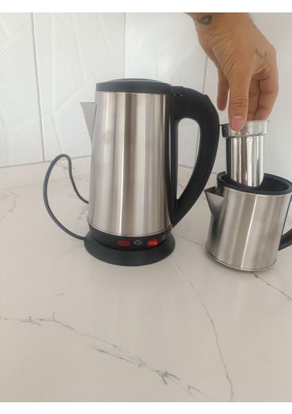Güçlü Alman Teknolojisi Paslanmaz Çelik Çaycı Slavır Carst Kettle Türkiye’de