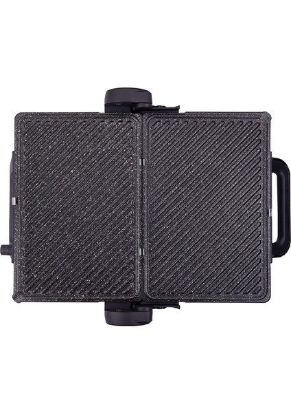 Şık Siyah-Roşegold Maxi Deluxe Tost Makinesi, Pratik ve Modern Tasarım fiyatları