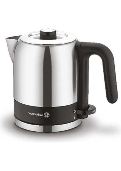 Şık 0.8 Lt Elektrikli Su Isıtıcı Gri Renk