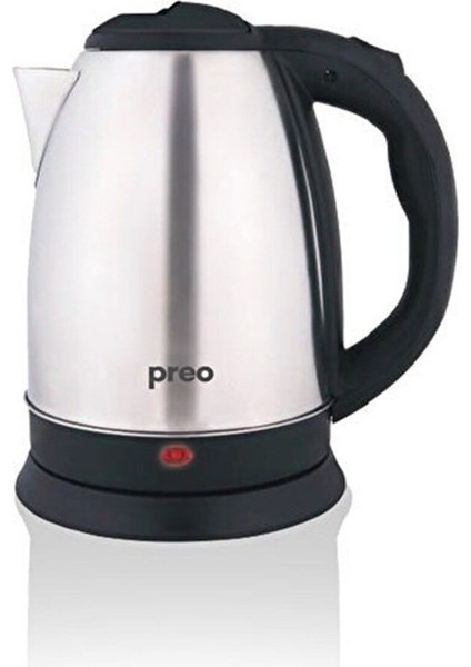 Paslanmaz Çelik Su Isıtıcı, 1.7l, 1500W, Elektrikli, Gri