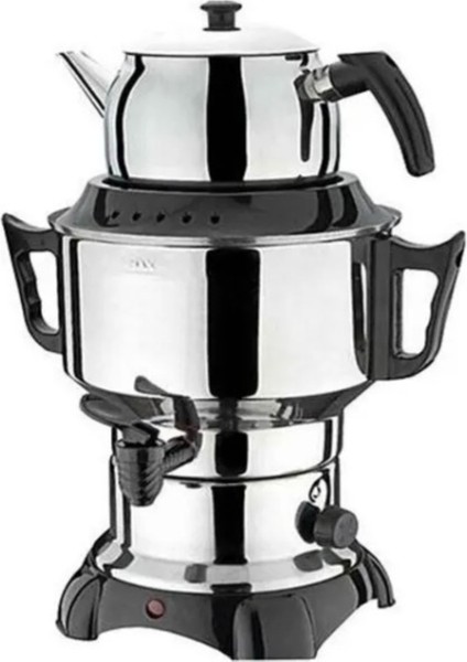 Termostatlı Ev Tipi Semaver, 60 Bardak Kapasite ile Pratik Kullanım Sağlar