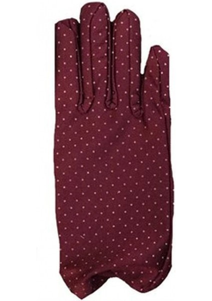 Bordo Renk Puanlı Çocuk Eldiveni