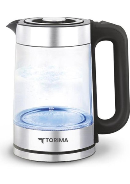 Şeffaf Cam Ledli 1500W Su Isıtıcı, 1.8l, Beyaz Renk indirimleri