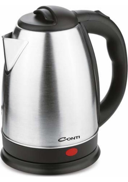 1,8l Paslanmaz Çelik Su Isıtıcı 1500W, Modern ve Şık Tasarım, Çok Renkli