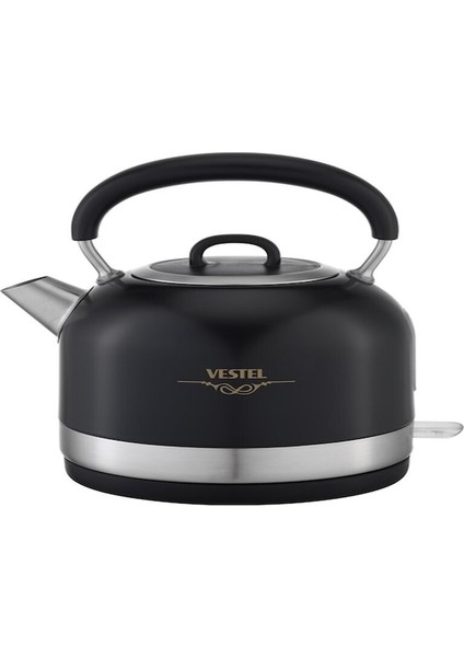 Rustik 1.7 L Siyah Su Isıtıcı, Şık ve Kullanışlı Tasarım