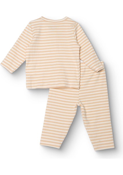 Erkek Bebek Uzun Kol Pijama Takımı Kaşkorse Bisiklet Yaka Ribanalı Paça fiyatları