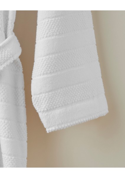 Sandy Stripe Pamuk Bornoz L-Xl Beyaz modelleri