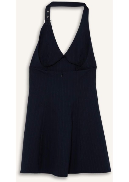 Coool Halter Yaka Kareli Mini Elbise G3860AX25AU modelleri