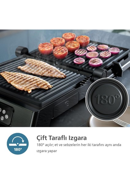 2200 W Güçlü, 8 Otomatik Program, Gıda Termometresi, Zamanlayıcı ve Yağ Haznesi modelleri