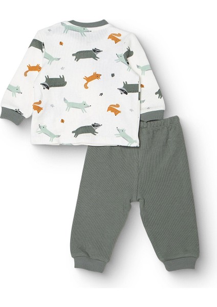 Erkek Bebek Uzun Kol Pijama Takımı Selanik Bisiklet Yaka Ribanalı Paça fiyatları