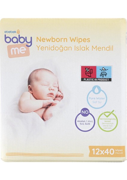 Yenidoğan Islak Mendil 12X40 Adet modelleri