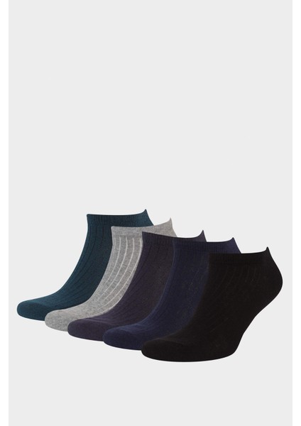 Erkek 5'li Pamuklu Patik Çorap F5277AXNS