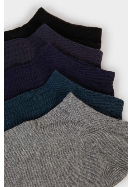 Erkek 5'li Pamuklu Patik Çorap F5277AXNS